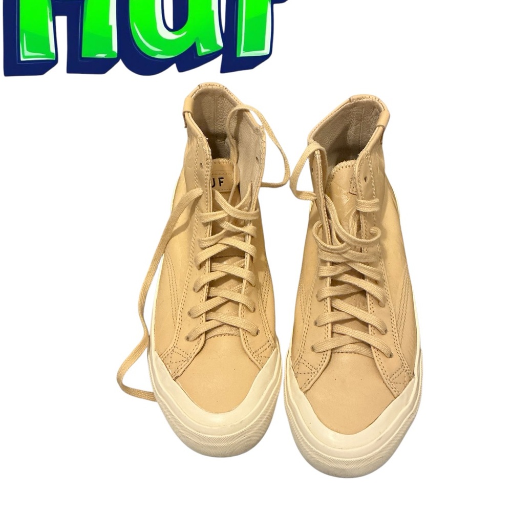 HUF Beige High-Top Sneakers